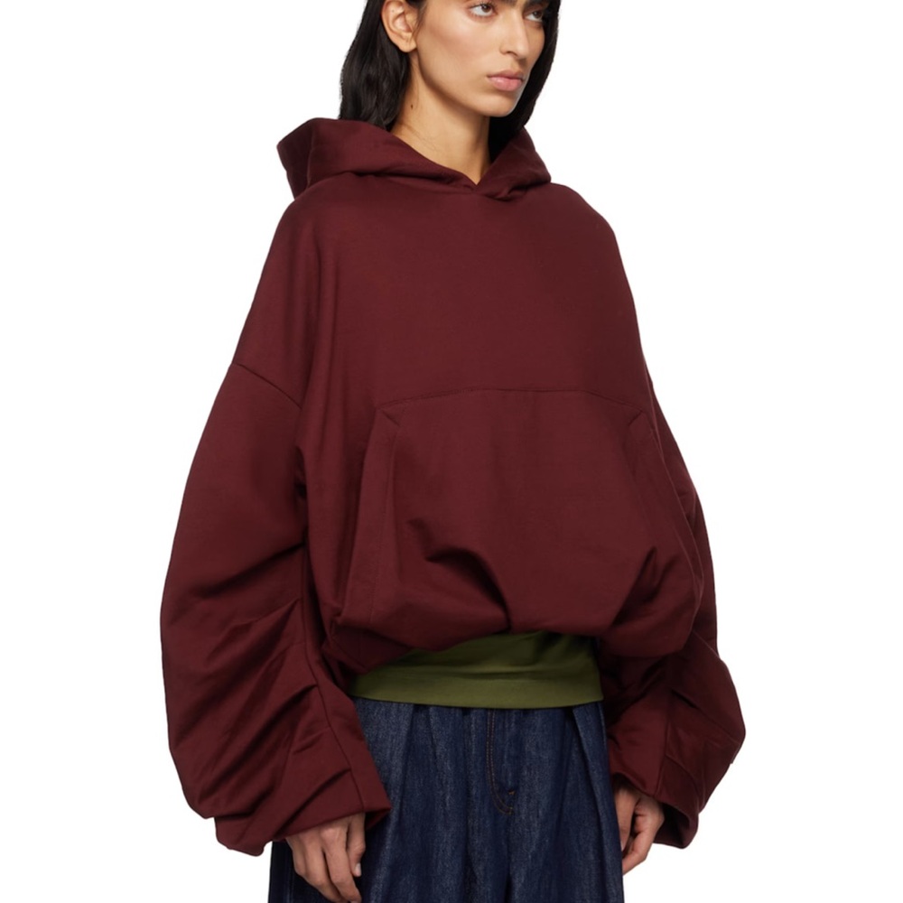 DRIES VAN NOTEN
Red Draped Hoodie S - Picture 3 of 10